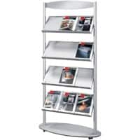 Kerkmann Sirius A4 Folderhouder Zilver 3471 780 (B) x 340 (D) x 1.700 (H) mm