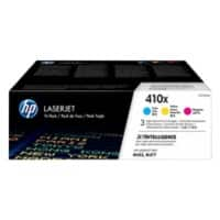 Toner HP D'origine 410X Cyan, Magenta, Jaune CF252XM 3 Unités