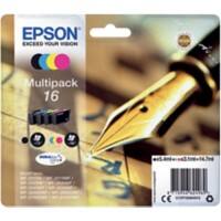 Epson 16 Origineel Inktcartridge C13T16264012 Zwart, cyaan, magenta, geel Multipak  4 Stuks