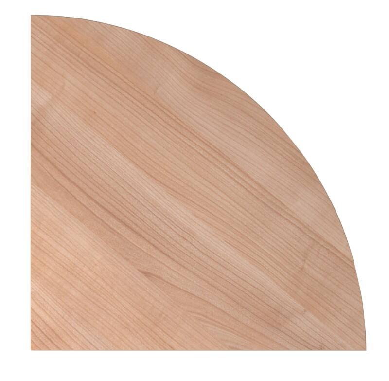 Hammerbacher Uitbreidingspaneel bureau Halfrond Walnoot 4 voeten 800 (B) x 800 (D) x 680 (H) mm Gemelamineerde spaanplaat