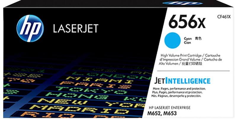 Toner HP 656X D'origine CF461X Cyan