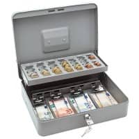 Caisse à monnaie avec plateau de monnaie WEDO Standard Plus Gris 300 x 240 x 90 mm