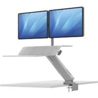 Plate-Forme de Travail Assis-Debout Fellowes Lotus RT Dual Blanc