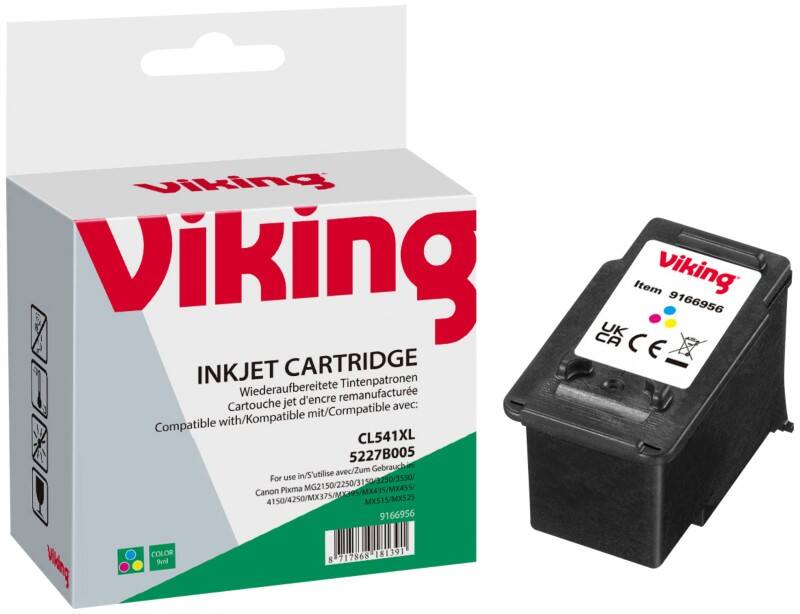 Viking CL-541 compatibele Canon inktcartridge cyaan, geel, magenta