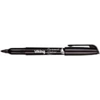 Viking PBM1.0 Marker Medium Ronde punt 1 mm Zwart Waterproof