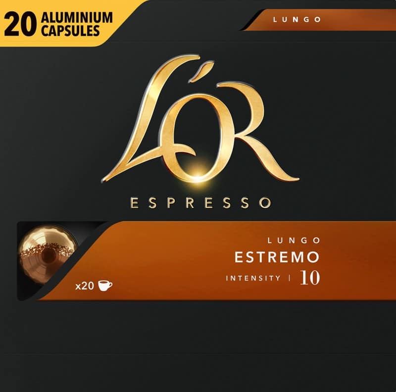 Capsules de café L'OR Nespresso Capsules Corsé 20 unités de 5,2 g