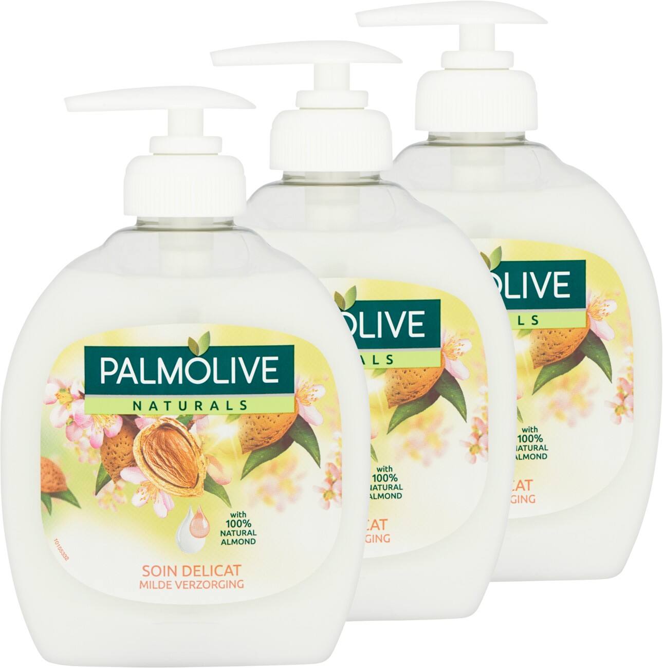 Palmolive Zeeppompje Naturals Almond 3 Stuks à 300 ml