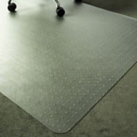 Office Depot Rechthoekige Vloermat Tapijt Polymer 120 x 90cm Transparant