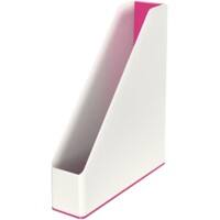 Leitz WOW Tijdschriftencassette Duokleur A4 Wit, Roze 7,3 x 27,2 x 31,8 cm