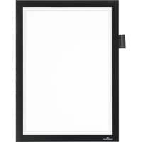 Cadre d'affichage DURABLE DURAFRAME A4 Adhésif Noir Adhésif PVC 4993-01 23,5 (L) x 0,5 (P) x 37 (H) cm